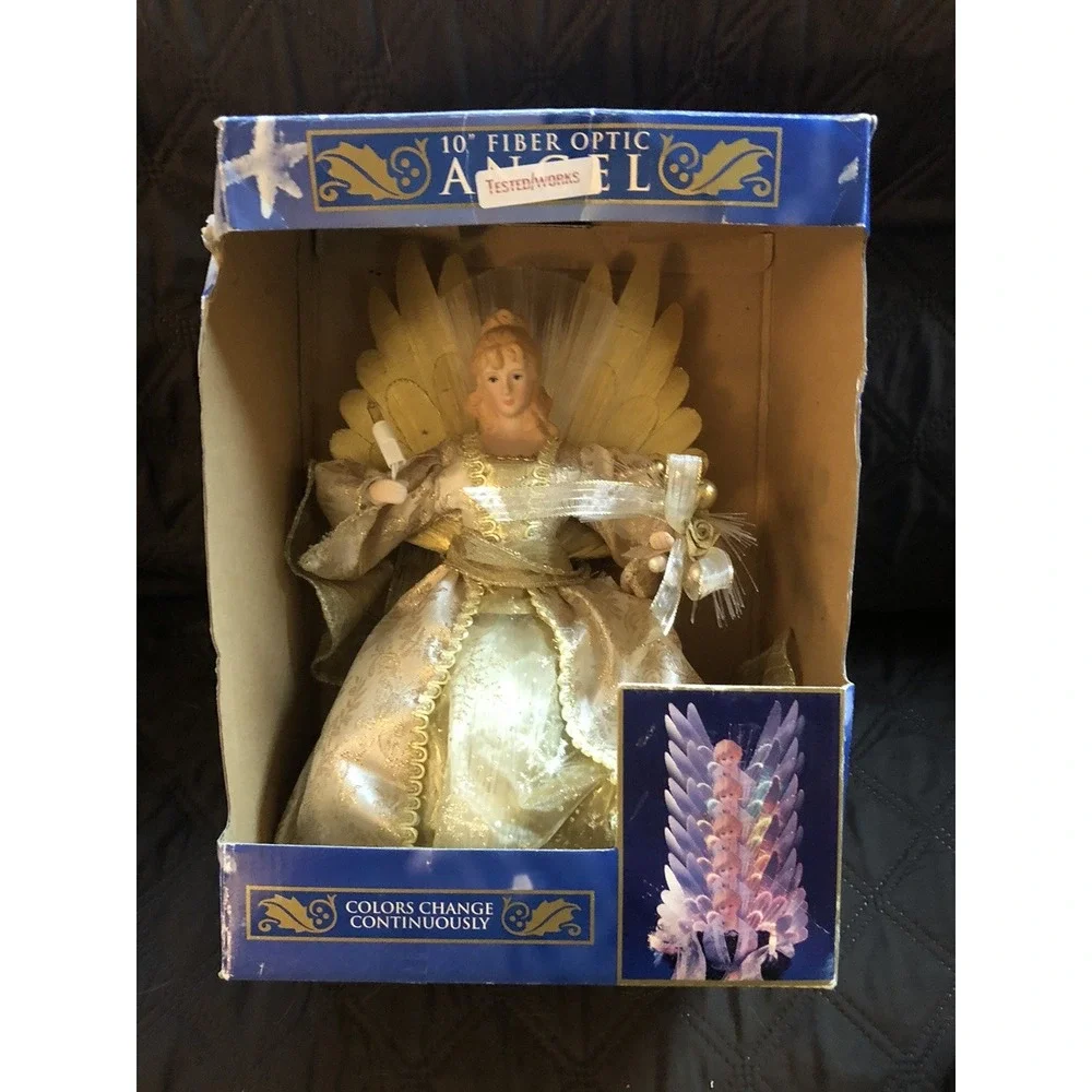 Vintage Fiber Optic Christmas Angel 12